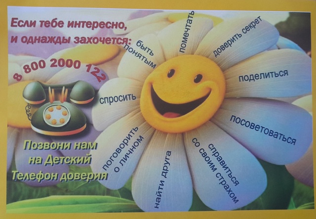 Неделя информирования о Детском телефоне доверия.